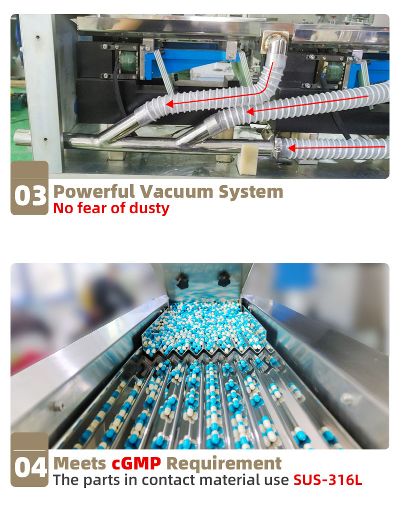 PLC capsule counting machine