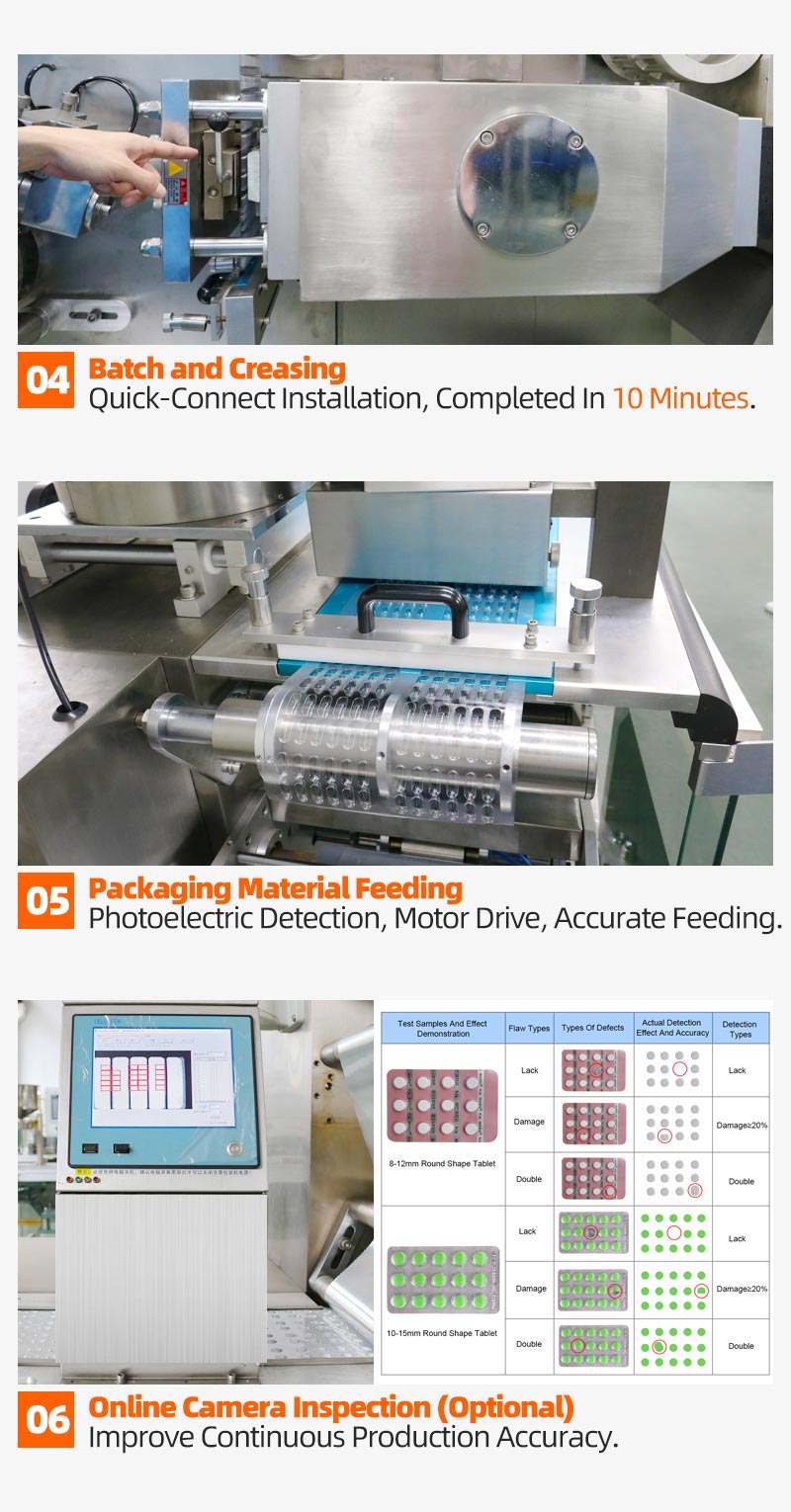 quick mould change blister machine