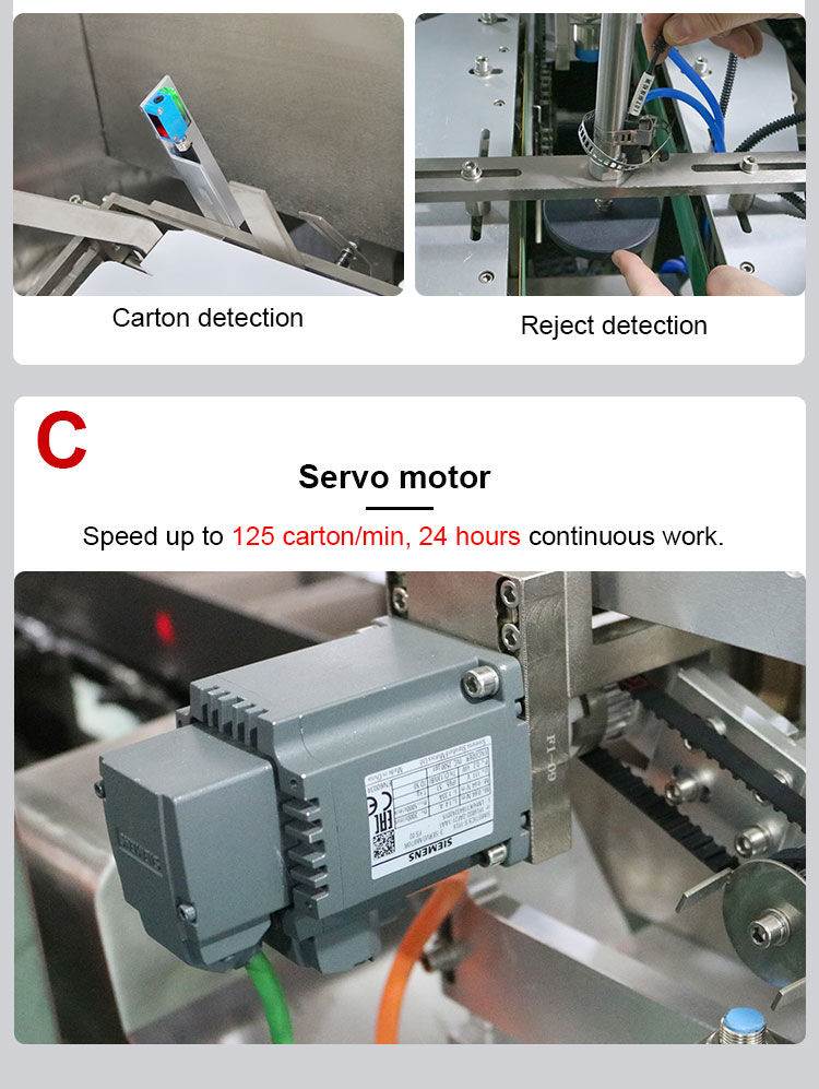 automatic carton box packing machine