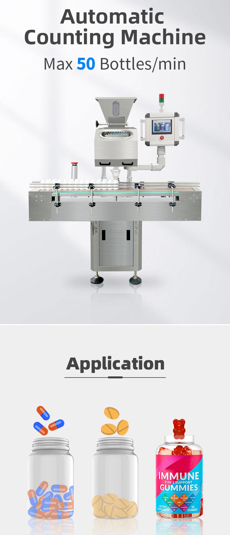 tablet bottle filling machine