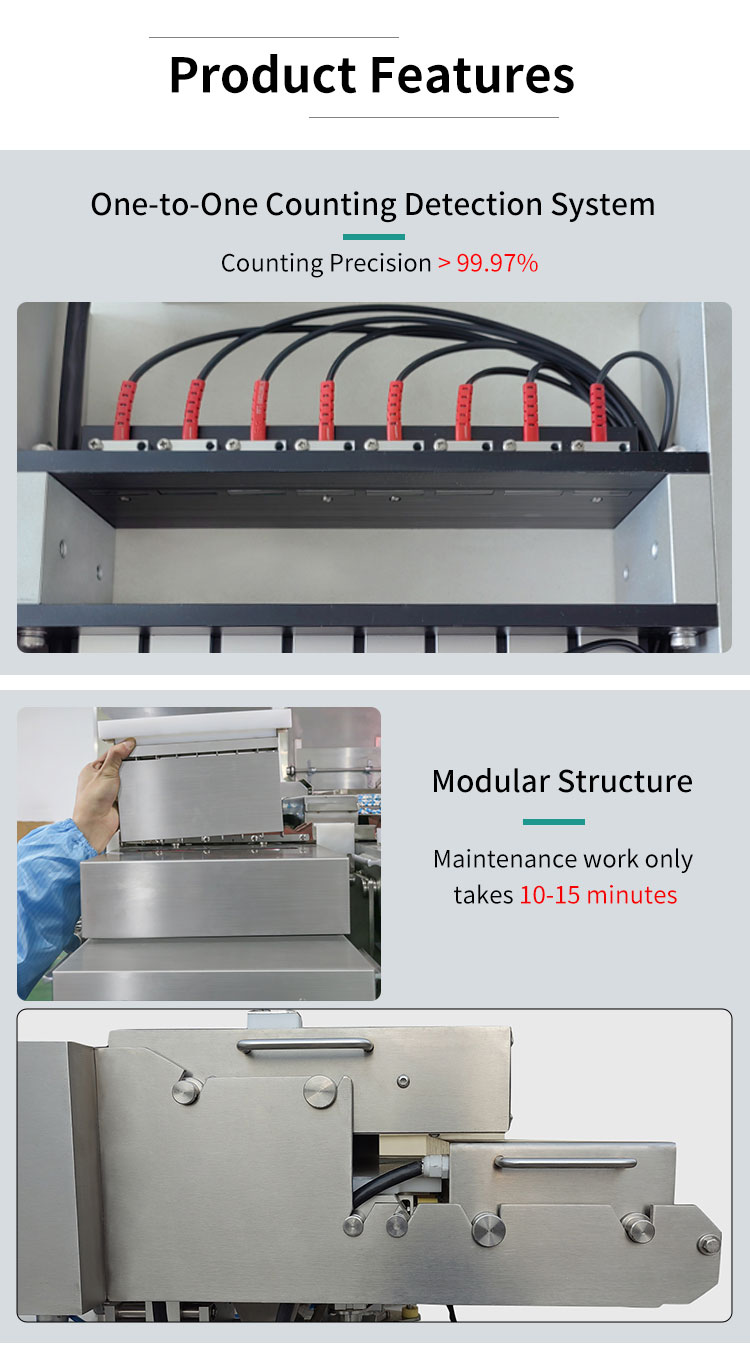 automatic capsule bottle filling counting machine