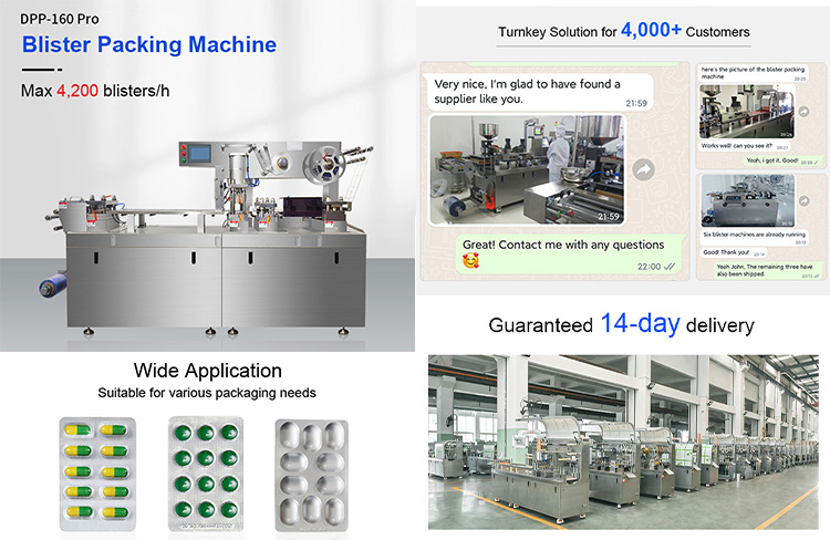 plastic blister packaging machine