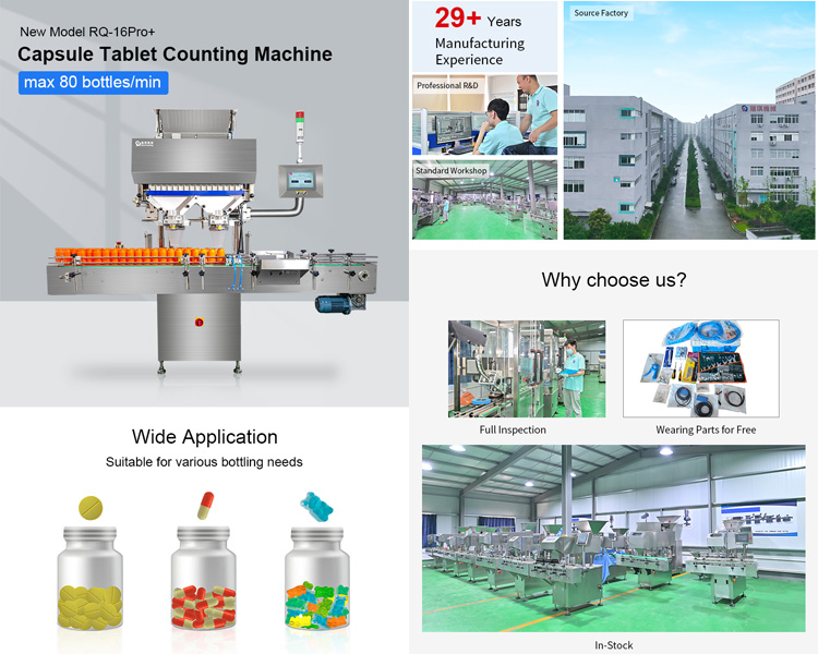 tablet counting and filling bottle machine