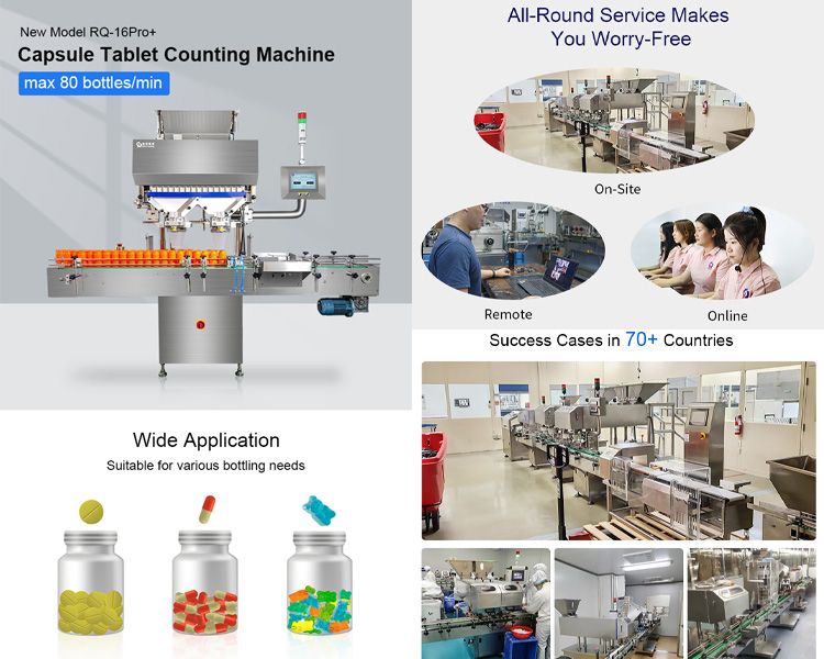 capsule counting and filling bottle machine