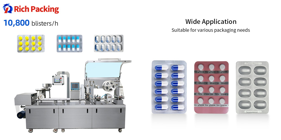 top blister packing machine