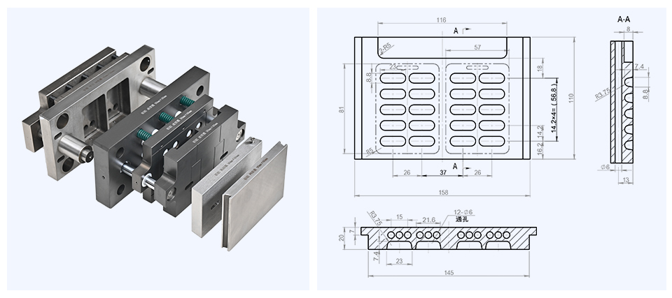 blister packing machine moulds