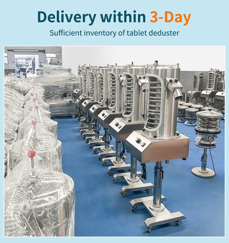 automatic tablet deduster