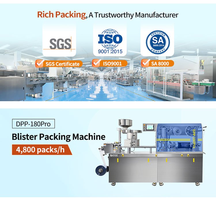 blister packaging machine automatic