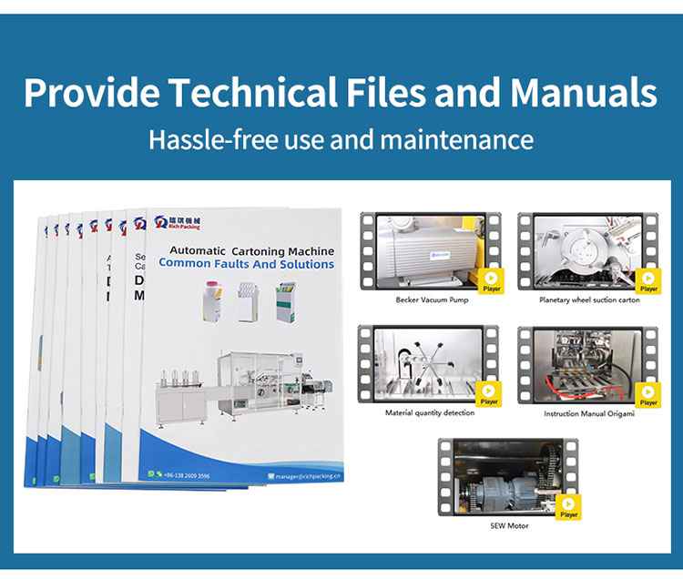 cartoning machine manuals