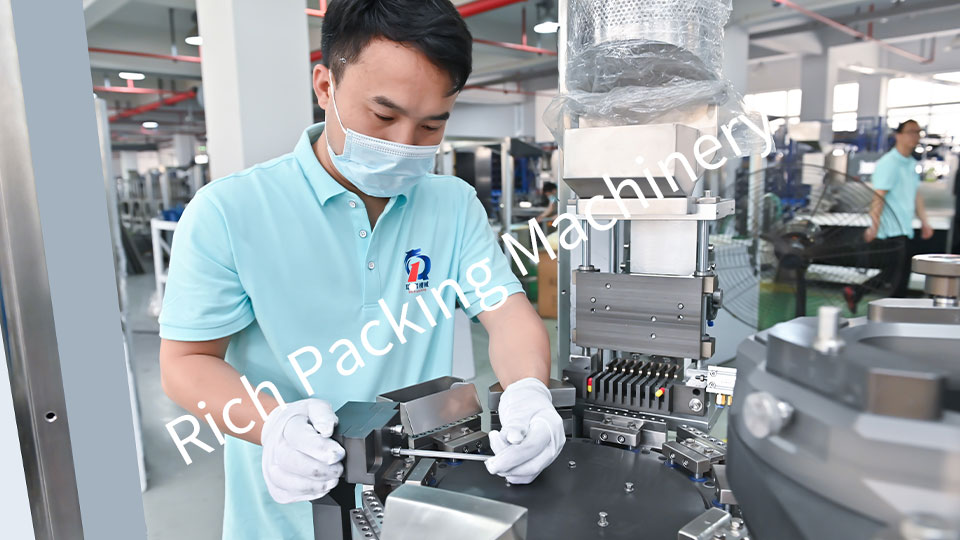 Capsule filling machine assembly and production