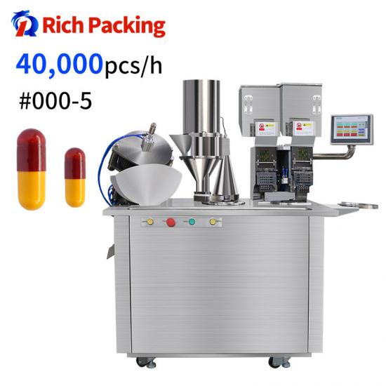 double semi auto capsule filling machine