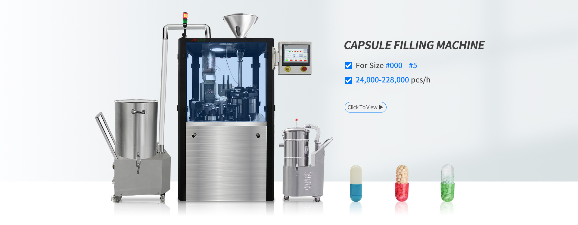 GMP capsule filling machine