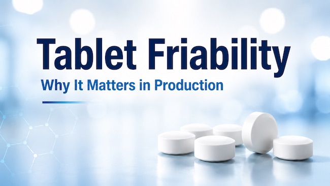 Tablet Friability in Pharmaceutical Manufacturing: Why It Matters from Tablet Compression to Final Packaging