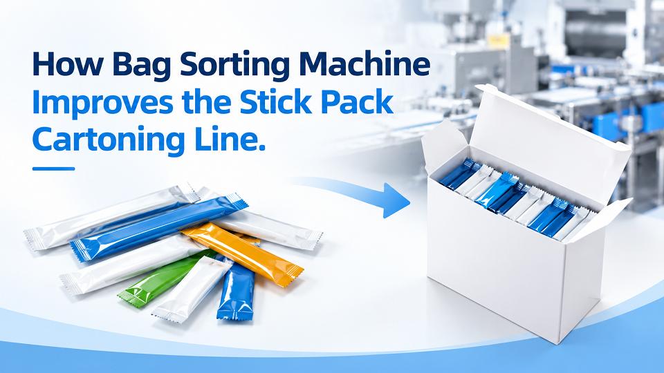 How Bag Sorting Machine Improves the Stick Pack Cartoning Line